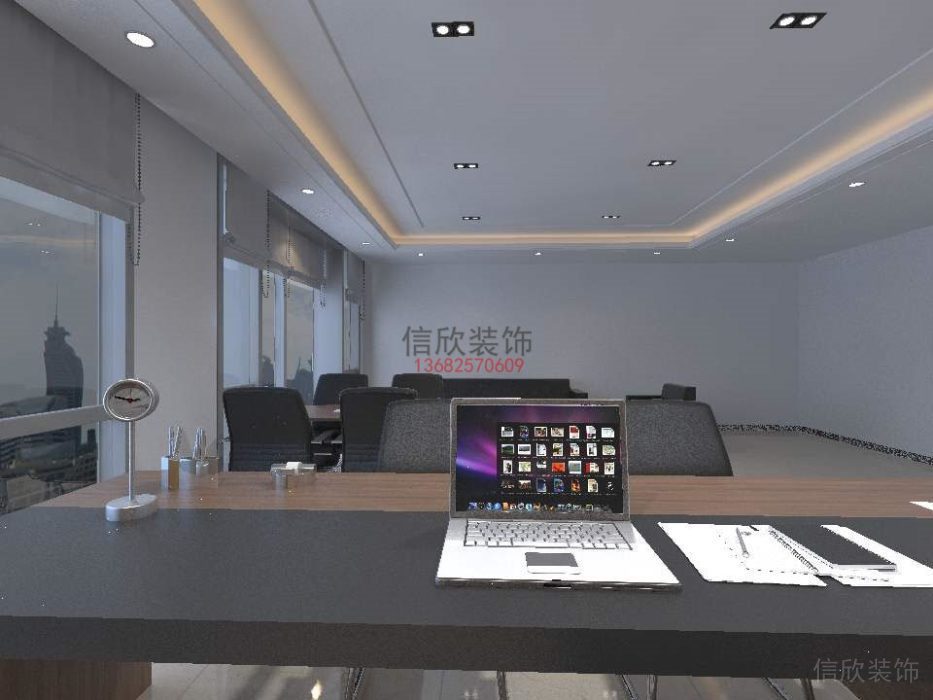 辦公室簡約風(fēng)高級灰商務(wù)工作區(qū)域