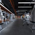 工業(yè)風裝修設計健身房水磨石效果圖
