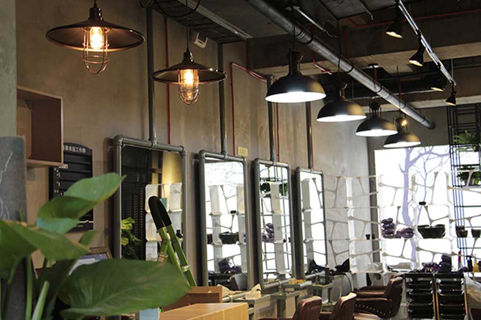深圳龍崗美發(fā)店大廳裝修設計