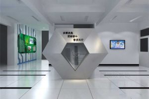 博物館展廳創(chuàng)意設(shè)計(jì)金屬體和造型通體瓷磚鋪貼現(xiàn)代簡約效果圖
