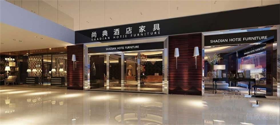 酒店家具裝修設(shè)計效果圖商場店鋪古典墻壁吊燈效果圖金屬邊框平推門我