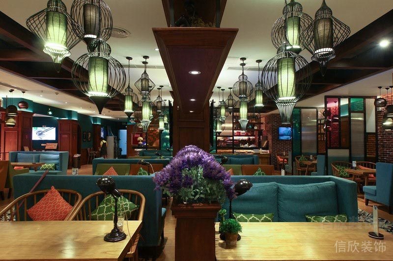 深圳前海餐飲裝修設計公司案例 就餐區(qū)