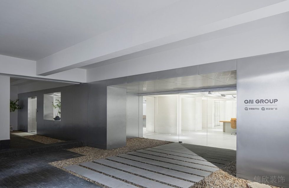 辦公室展示區(qū)鋁板墻面裝修設(shè)計(jì)圖