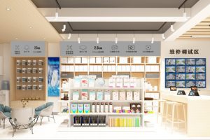 深圳南山西麗手機數(shù)碼店休息洽談區(qū)裝修